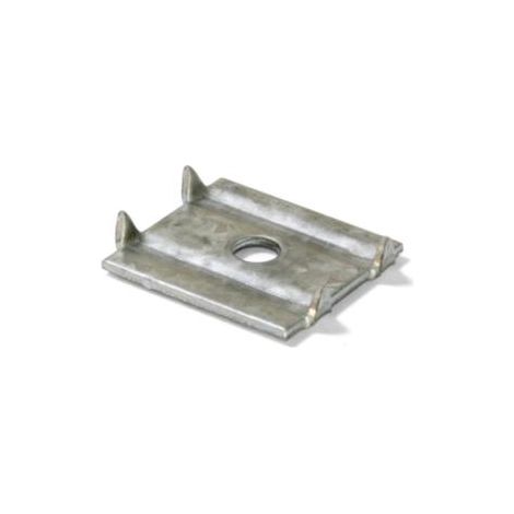 Emuca Grapa para trasera de armario, rectangular, 18 x 22 mm, Acero, Cincado, 50 ud. -