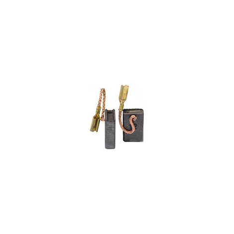 Set aus 2 anpassbaren Kohlen für Metabo. Abmessungen: 5 x 10 x 16 mm.