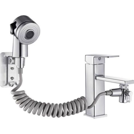 Douchette universelle pour lavabo - Installation facile Fixation bioadhésive (1/4)