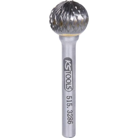 KS Tools 515.3286 Fresa Sferica HM, Forma D (1/6)