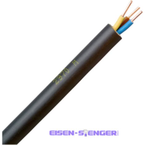 Kopp 153310045 Erdkabel NYY-J 3 G 1.5 mm² Schwarz 10 m
