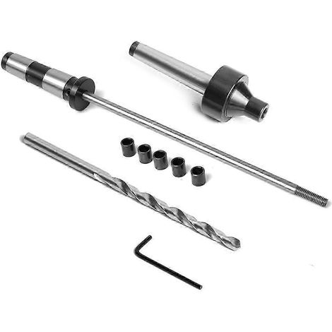 Kit de mandrin PM-002/MT1 pour perçage du bois, comprenant 5 bagues, un foret de 7 mm et un protège-mandrin MT1. (1/5)