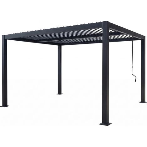 Pergola bioclimatica struttura in alluminio regolabile a lamelle 4x3m CORFU