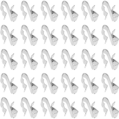 50Pcs Clips de Fil Métallique pour Remorque Remorque Cadre de Câble Pince pour Panneau Solaire Sunrunner Solaire Photovoltaïque Clips de Câble H204 (1/4)