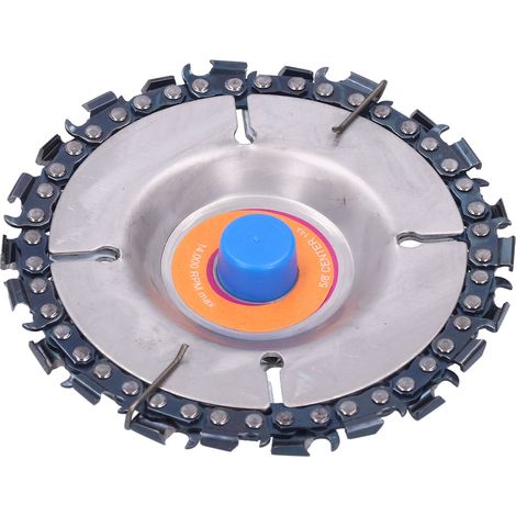 Disque de sculpture sur bois 100 mm 22 dents roue de scie en acier inoxydable accessoire pour meuleuse d'angle (1/5)