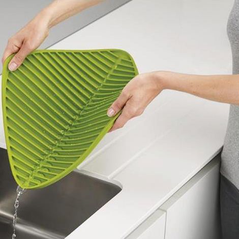 pièces Tapis d'égouttage pliable en surface souple Petit 2 3031.5cm silicone caoutchouc (1/4)