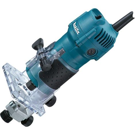 Trade Shop - Rifilatore 6mm Fresatrice 530w 3000rpm Ad Immersione Makita 3709 A Base Fissa - (1/5)