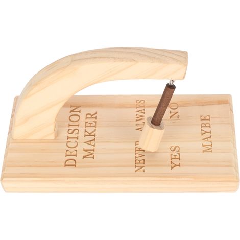 Decision Maker Magnetico in Legno Massello di Quercia – Oscillante Sì/No/Maybe, Design Elegante 13x20x10cm – Ideale per Ufficio e Soggiorno (1/5)
