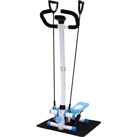 Stepper de fitness, machine à stepper d'exercice, stepper de fitness avec guidon, pour la maison, le bureau, le salon, la salle de sport 29 x 39 x 110 cm (1/5)
