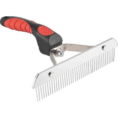 Peigne extra-large pour animaux de compagnie, brosse de toilettage, outil de démêlage, peigne de beauté pour grands chiens, Golden Retriever, Husky, etc. (1/5)