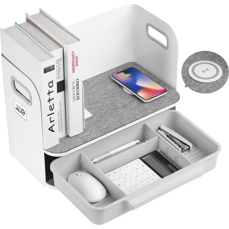 Mac-lean Organizzatore da scrivania bianco 400 x 220 mm