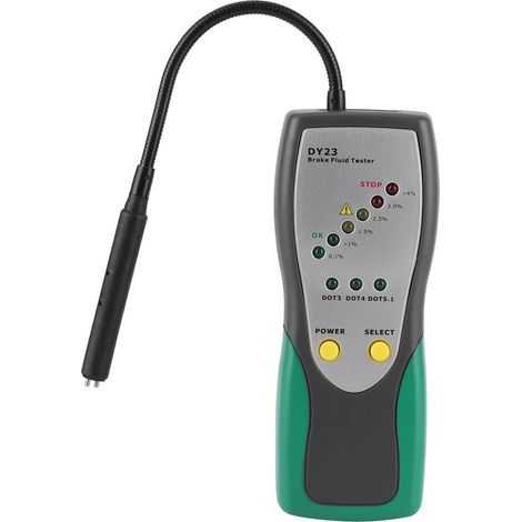 Tester digitale per liquido freni per autoveicoli con sonda a collo d'oca da 30 mm e doppio sistema di allarme (1/5)