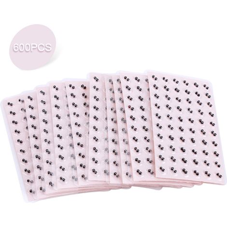 Autocollant d'oreille de thérapie d'acupuncture, 600 pièces, presse-haricot de Massage (1/5)