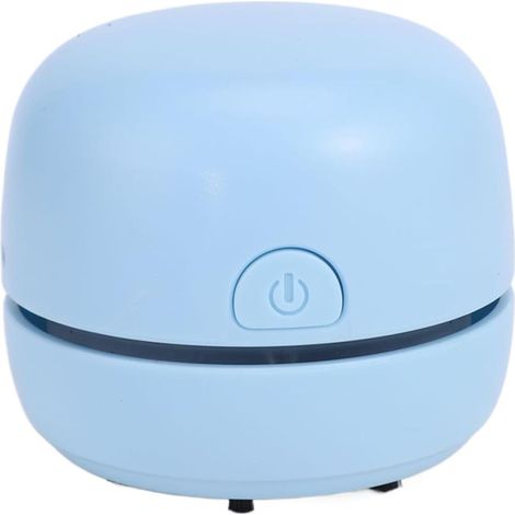 Mini aspirapolvere da tavolo, forte potenza di aspirazione e bassa rumorosità, aspirapolvere da tavolo compatto per ufficio, cucina, sala giochi, camera da letto scolastica e dormitorio (blu) (1/5)