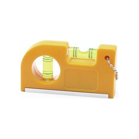Magnetische Taschenwasserwaage, 1 Stück, gelb, Messwerkzeug, Wasserwaage, Mini, tragbar, magnetisch