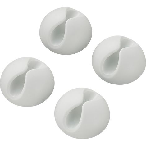 TRU COMPONENTS SWC-10WT/4P Kabelhalter selbstklebend 542241 Bündel-Ø-Bereich 9 mm (max) Weiß 4 St. (1/3)