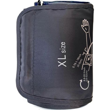 Brassard de tensiomètre de rechange extra large, compatible avec la plupart des moniteurs, tour de bras de 22 à 52 cm pour une utilisation à domicile (1/4)