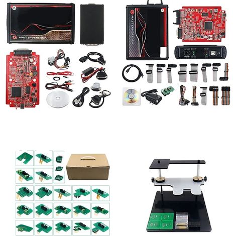 Gestionnaire ECU, Kess V5017 Rouge, Cadre BDM LED, Kess 5017, Cadre KESS KTAG 22 (1/2)