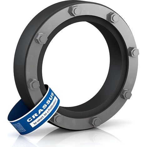 Raccord CR Pressdg. Type DD, DN 80, OD 32-35 mm jusqu'à 3 bar, joint : 40 mm, EPDM / V4A