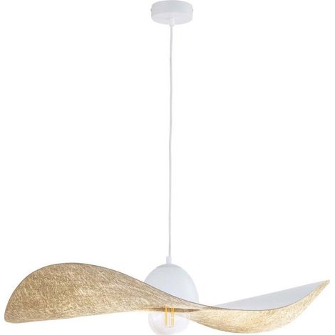 Sigma Kapello Pendelleuchte Weiß und Gold 76 cm