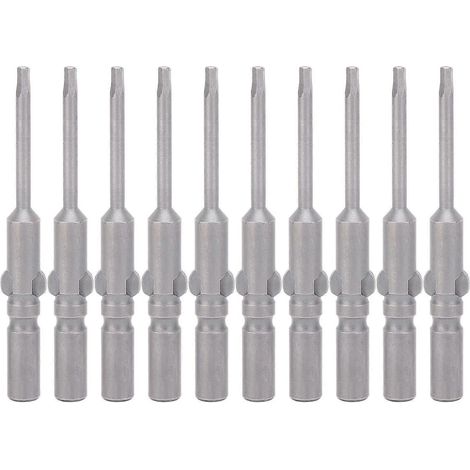 10-teiliges Set Sechskant-Schraubendreherbits mit magnetischem Kopf aus S2-Legierungsstahl, Industriezubehör