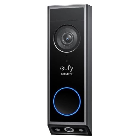 EUFY Security Video Doorbell E340 Caméra à double objectif avec protection des colis, vision 2K Full HD et vision nocturne en couleur, sans fil avec stockage local extensible jusqu'à 128 Go (1/4)