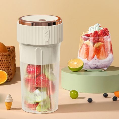 Nouveau petit gobelet mélangeur à légumes sans fil, multifonctionnel et portable, pour la maison et la maisonxrzi (1/4)