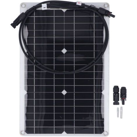 20-W-18-V-monokristallines, flexibles Solarmodul – für 12-V-Batterieladegeräte, Überwachungskameras und netzunabhängige Anwendungen