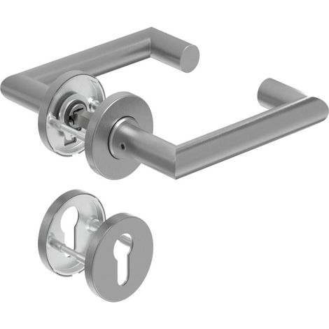 Manija de la puerta dd-grt. ER 8 mm en L en forma de re. PZ Forma en L con Re. Pz (1/5)