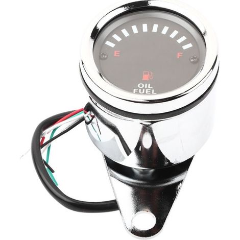 Jauge de carburant électrique universelle DC 12 V pour moto et voiture, affichage LED, compteur d'huile électronique (1/3)