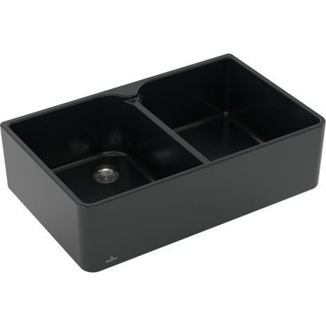 Villeroy & Boch 638001R7 Évier 80 x 795x500 mm avec égouttoir en acier inoxydable