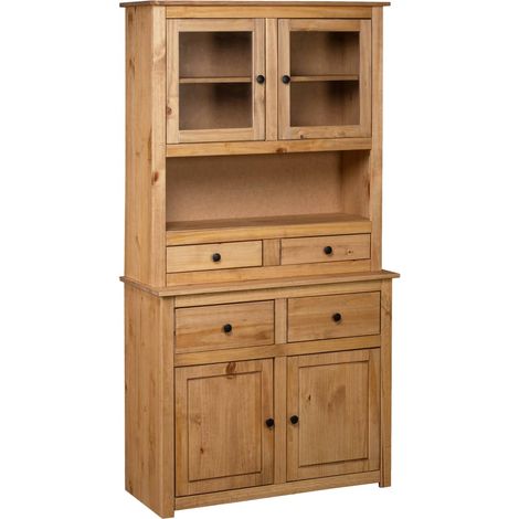 Highboard 93x40.5x180 cm Solid Pine Panama Range vidaXL (1/5)