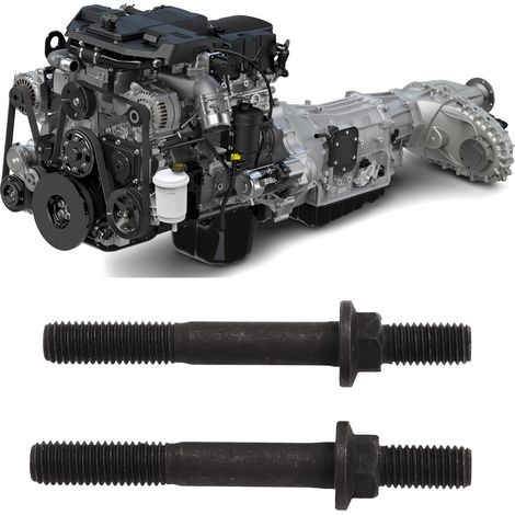 Doppelflansch-Sechskantschrauben für Auspuffrohre (verkauft im 2er-Set) Passend für Dodge Ram 5.9L 6.7L Cummins 2003-2019 (OE: 3944655) (1/5)