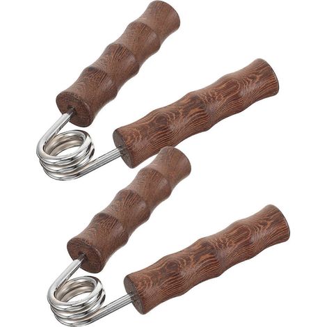 Entraîneur de doigts et renforceur de préhension pour exercices des mains - 4 paires de poignées en bois (1/5)