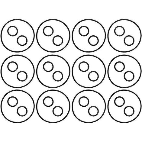 12 jeux de joints toriques de rechange pour couvercle et arbre de soupape, pour Neverlube et soupapes (1-1/2 po à 2-1/2 po, 2 voies ou (1/5)