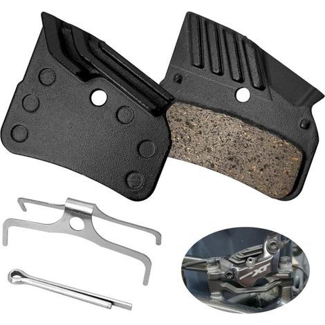 Pastiglie freno per bicicletta Shimano N03A – Pastiglie freno a disco per bicicletta compatibili con Shimano M7120/M8120/M9120, con alette di raffreddamento, adatte a sistemi frenanti a 4 pistoncini. (1/5)
