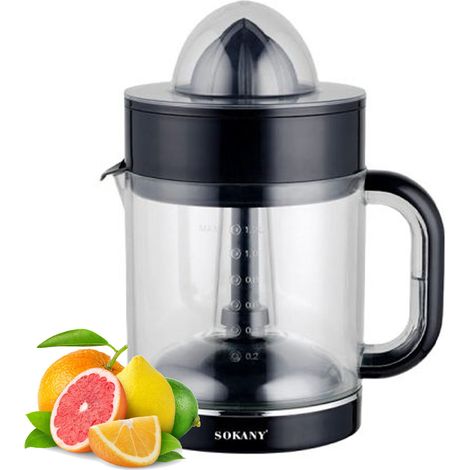 Spremiagrumi Elettrico Manuale 30W Caraffa Graduata 1.2L Con Coperchio SK-CZ-626 (1/5)