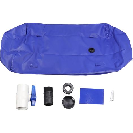 Réservoir d'eau pliable en PVC de 1000 L - Réservoir d'eau d'urgence pour une utilisation en extérieur, au jardin et en camping