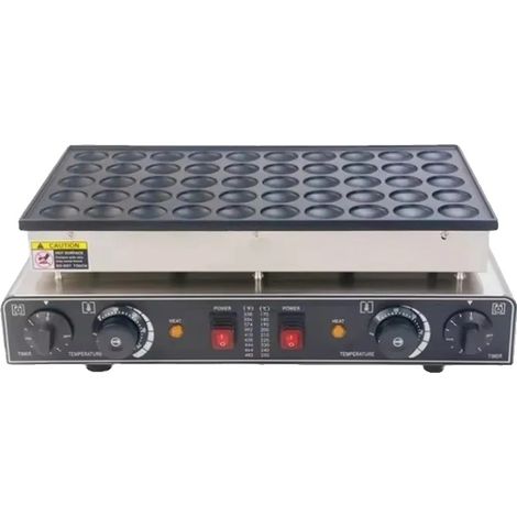 Gofrera, 1700 W de potencia, 220 V de voltaje, termostato ajustable, superficie antiadherente, cocción versátil. (1/5)
