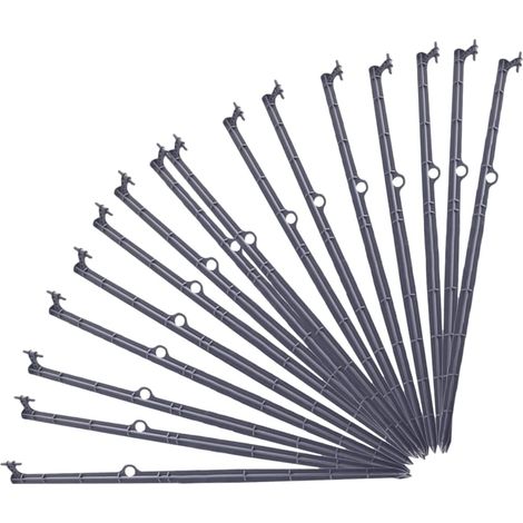 SHINING HOUSE20 Pièces Outils Accessoires Piquet Cloture Tige D'insertion De Tuyau Accessoire D'irrigation Goutte à Goutte Piquet De Tuyau Nouveau Matériel Faire Tourner Piston,0.650cm,noir (1/5)