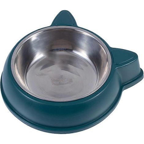 Gamelles pour chiens et chats, gamelle surélevée robuste en acier inoxydable pour chats - Vert (1/5)