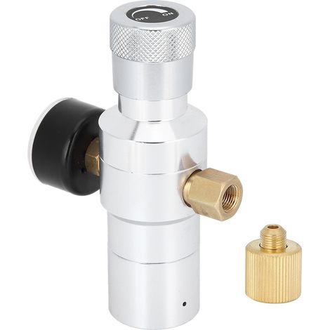 Mini-CO2-Regler für Craft-Bier und Limonade, Aluminiumwerkzeug mit 3/8-Zoll-MFL-Anschluss, Druck 0–150 PSI (1/5)