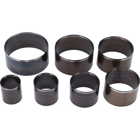 Set di 7 utensili di perforazione rotonda per la pelle, punzone in acciaio, acciaio al carbonio, ad alta durezza e tagliente, per i prodotti realizzati a mano. (1/5)