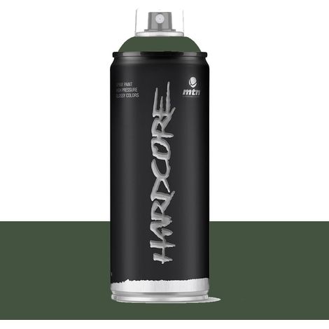 Bombe de peinture aérosol MTN Hardcore Vert olive (RV-6003) 0,4 L (1/2)