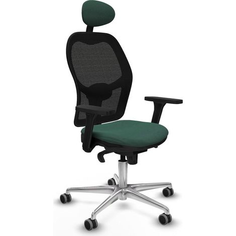 piqueras-y-crespo Sedia da ufficio moderna verde regolabile (1/3)