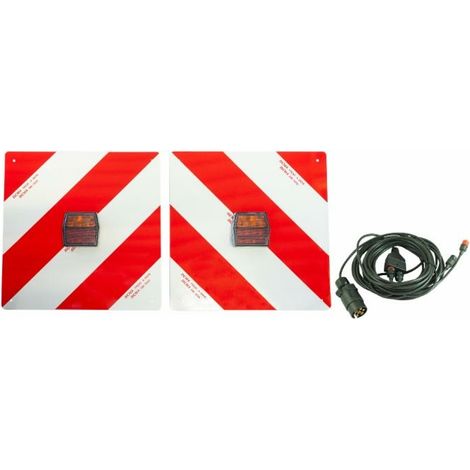 Kit pannelli 423x423mm con fanali LED 12V per segnalazione su strada (1/4)