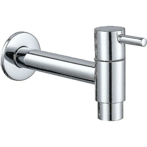 Wall Mounted Brass Faucet For Cold Water, Sink, Mop, Washing Machine Faucets, Garden Taps, Chrome