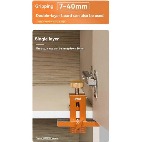 Gabarit de positionnement pour porte d'armoire - Installation rapide - Photo couleur (1/5)