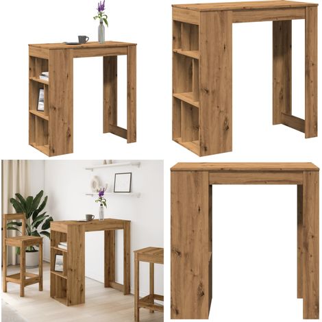 Bartisch mit Regal Artisan-Eiche 102x50x103,5 cm Holzwerkstoff - Holzwerkstoff - Regal (1/5)