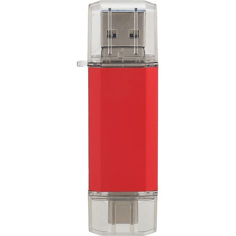 Disque U USB 3.0 - Alliage D'aluminium - Rouge - Trois En Un - Compatible Windows Mac Linux - 16 Go À 256 Go (1/5)